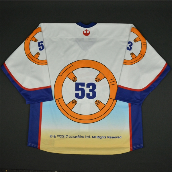 #53 No Name on Back - 2017 U.S. National Under-17 Development Team - Star Wars Night Game-Ready Jersey