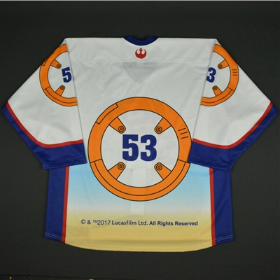 #53 No Name on Back - 2017 U.S. National Under-17 Development Team - Star Wars Night Game-Ready Jersey