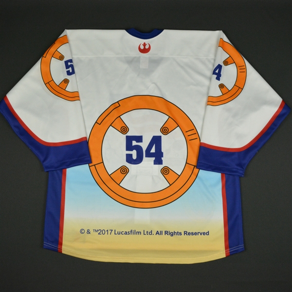 #54 No Name on Back - 2017 U.S. National Under-17 Development Team - Star Wars Night Game-Ready Jersey