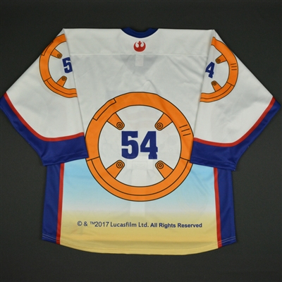 #54 No Name on Back - 2017 U.S. National Under-17 Development Team - Star Wars Night Game-Ready Jersey