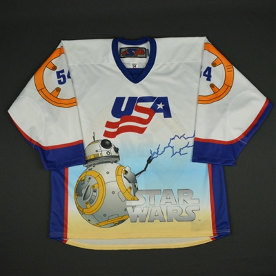#54 No Name on Back - 2017 U.S. National Under-17 Development Team - Star Wars Night Game-Ready Jersey