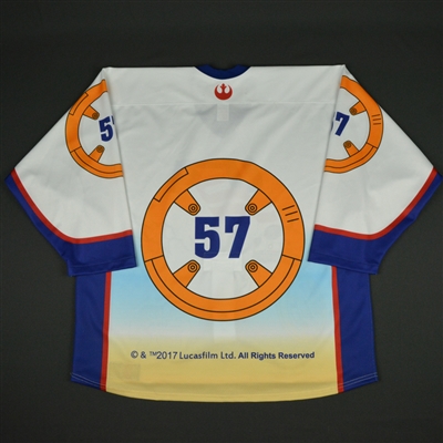 #57 No Name on Back - 2017 U.S. National Under-17 Development Team - Star Wars Night Game-Ready Jersey