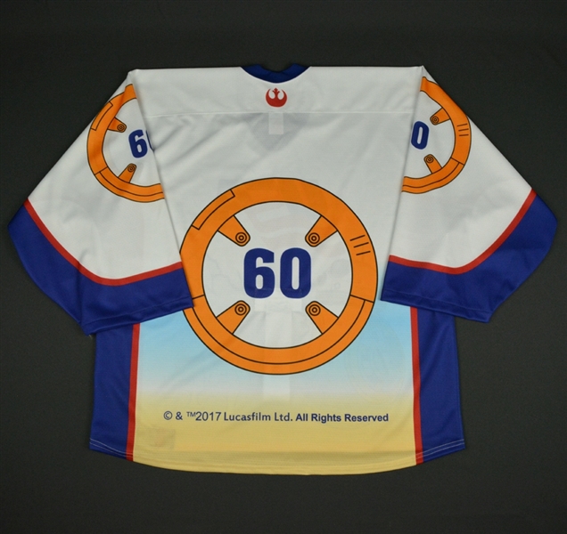 #60 No Name on Back - 2017 U.S. National Under-17 Development Team - Star Wars Night Game-Ready Jersey