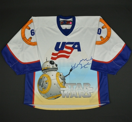 #60 No Name on Back - 2017 U.S. National Under-17 Development Team - Star Wars Night Game-Ready Jersey