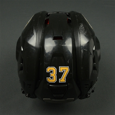 Patrice Bergeron - Boston Bruins - 2015-16 Season-Long Game-Worn Helmet, Worn in 2016 NHL Winter Classic