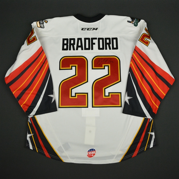 Erik Bradford - 2017 CCM/ECHL All-Star Classic - ECHL All-Stars - Game-Worn Autographed Jersey - 2nd Half Only