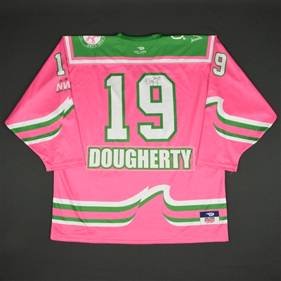 Brittany Dougherty - Connecticut Whale - 2015-16 NWHL Game-Worn Strides For The Cure Autographed Jersey