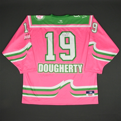 Brittany Dougherty - Connecticut Whale - 2015-16 NWHL Game-Worn Strides For The Cure Autographed Jersey
