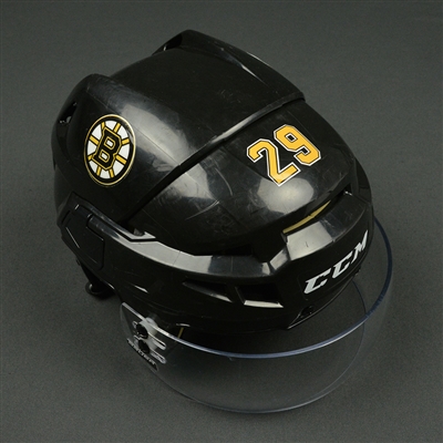Landon Ferraro - Boston Bruins - 2015-16 Season-Long Game-Worn Helmet, Worn in 2016 NHL Winter Classic