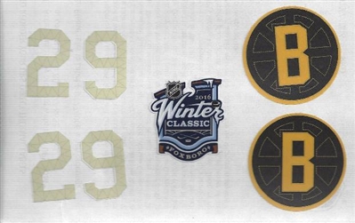 Landon Ferraro - Boston Bruins - 2015-16 Season-Long Game-Worn Helmet, Worn in 2016 NHL Winter Classic