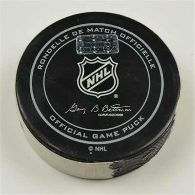 Filip Forsberg - Nashville Predators - Goal Puck - December 13, 2016 vs. St. Louis Blues (Predators Logo)