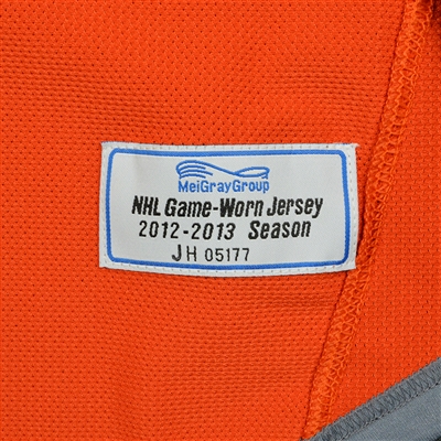 Claude Giroux - Philadelphia Flyers - 2012-13 Practice-Worn Jersey  