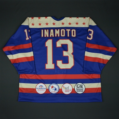 Tyler Inamoto - 2017 U.S. NTDP U-18 - Military Appreciation Game-Issued Jersey - Mar. 3 and Mar. 4