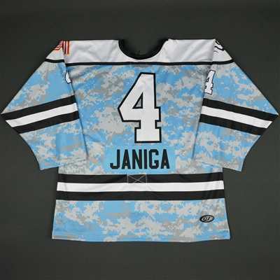 Emily Janiga - Buffalo Beauts - 2016-17 NWHL Game-Worn Military Appreciation Jersey