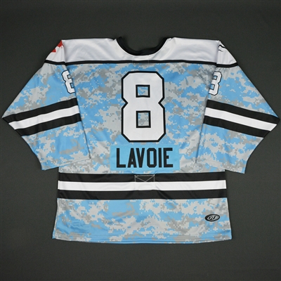 Kristina Lavoie - Buffalo Beauts - 2016-17 NWHL Game-Worn Military Appreciation Jersey