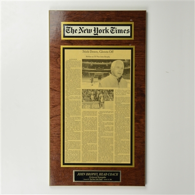 2006 Mounted New York Times Article