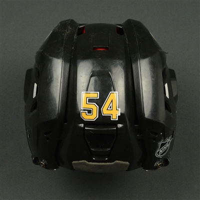 Adam McQuaid - Boston Bruins - 2015-16 Season-Long Game-Worn Helmet, Worn in 2016 NHL Winter Classic