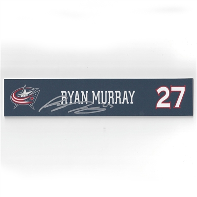 Ryan Murray - Columbus Blue Jackets - 2016-17 Autographed Locker Room Nameplate  