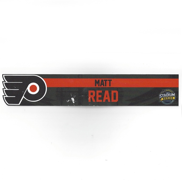Matt Read - Philadelphia Flyers - 2017 NHL Stadium Series Dressing Room Nameplate  