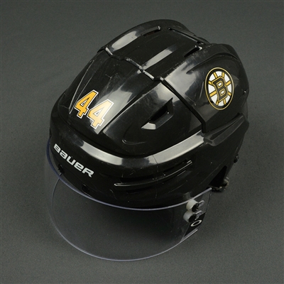 Dennis Seidenberg - Boston Bruins - 2015-16 Season-Long Game-Worn Helmet, Worn in 2016 NHL Winter Classic
