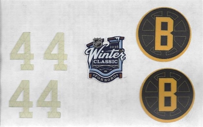Dennis Seidenberg - Boston Bruins - 2015-16 Season-Long Game-Worn Helmet, Worn in 2016 NHL Winter Classic
