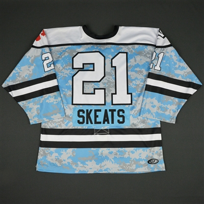 Devon Skeats - Buffalo Beauts - 2016-17 NWHL Game-Worn Military Appreciation Jersey