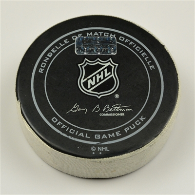 P.K. Subban - Nashville Predators - Goal Puck - November 21, 2016 vs. Tampa Bay Lightning (Predators Logo)