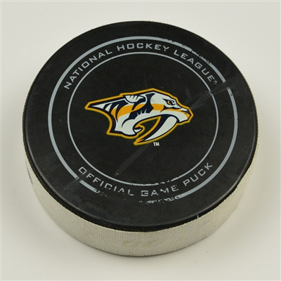 P.K. Subban - Nashville Predators - Goal Puck - November 21, 2016 vs. Tampa Bay Lightning (Predators Logo)