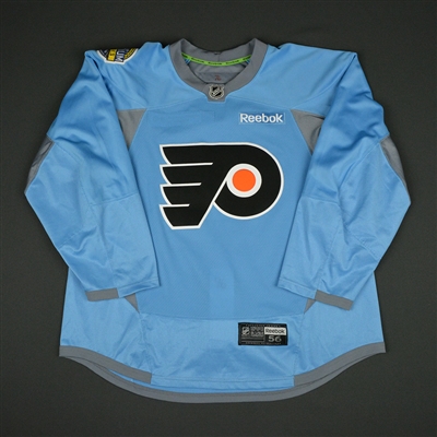 Chris VandeVelde - Philadelphia Flyers - 2017 NHL Stadium Series Practice-Worn Jersey  