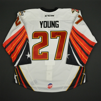 Michael Young - 2017 CCM/ECHL All-Star Classic - ECHL All-Stars - Game-Worn Autographed Jersey - 2nd Half Only