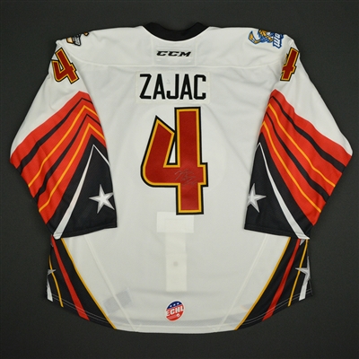 Nolan Zajac - 2017 CCM/ECHL All-Star Classic - ECHL All-Stars - Game-Worn Autographed Jersey - 2nd Half Only