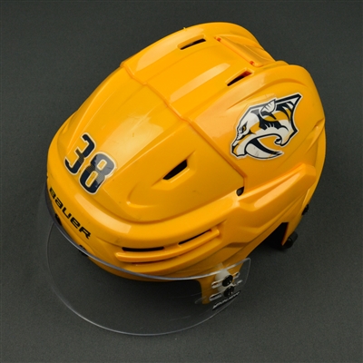 Viktor Arvidsson - Nashville Predators - 2017 Stanley Cup Final Game-Worn Gold Helmet
