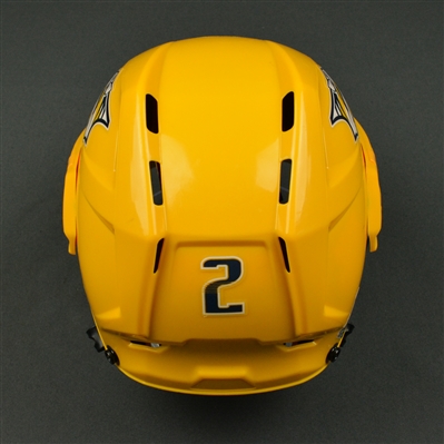 Anthony Bitetto - Nashville Predators - 2017 Stanley Cup Final Warmup-Worn Gold Helmet