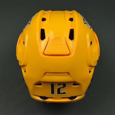 Mike Fisher - Nashville Predators - 2017 Stanley Cup Final Game-Worn Gold Helmet