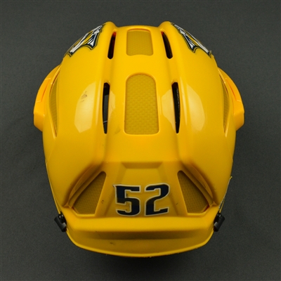 Matt Irwin - Nashville Predators - 2017 Stanley Cup Final Game-Worn Gold Helmet