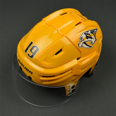 Calle Jarnkrok - Nashville Predators - 2017 Stanley Cup Final Game-Worn Gold Helmet