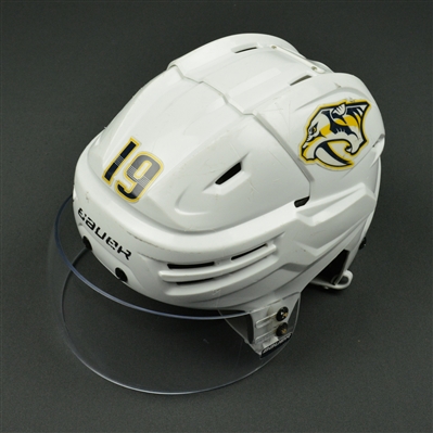 Calle Jarnkrok - Nashville Predators - 2017 Stanley Cup Final Game-Worn White Helmet