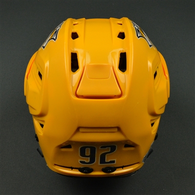 Ryan Johansen - Nashville Predators - 2017 Stanley Cup Final Game-Issued Gold Helmet