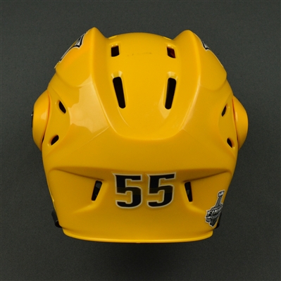 Cody McLeod - Nashville Predators - 2017 Stanley Cup Final Game-Worn Gold Helmet