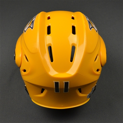 PA Parenteau - Nashville Predators - 2017 Stanley Cup Final Game-Worn Gold Helmet