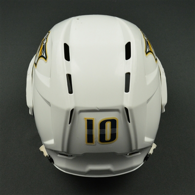 Colton Sissons - Nashville Predators - 2017 Stanley Cup Final Game-Worn White Helmet