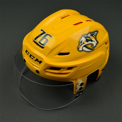 P.K. Subban - Nashville Predators - 2017 Stanley Cup Final Game-Worn Gold Helmet