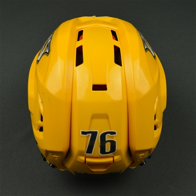P.K. Subban - Nashville Predators - 2017 Stanley Cup Final Game-Worn Gold Helmet