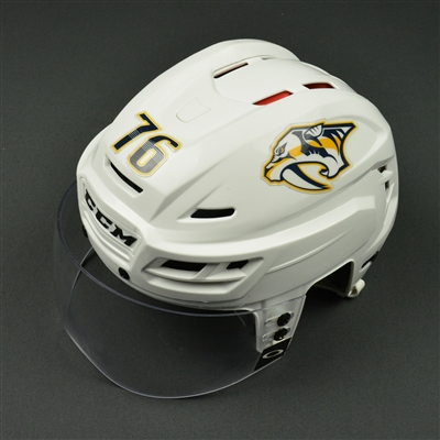 P.K. Subban - Nashville Predators - 2017 Stanley Cup Final Game-Worn White Helmet