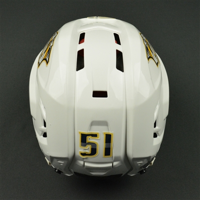 Austin Watson - Nashville Predators - 2017 Stanley Cup Final Game-Worn White Helmet