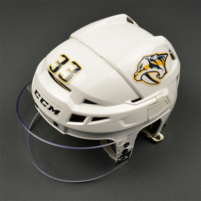 Colin Wilson - Nashville Predators - 2017 Stanley Cup Final Game-Worn White Helmet