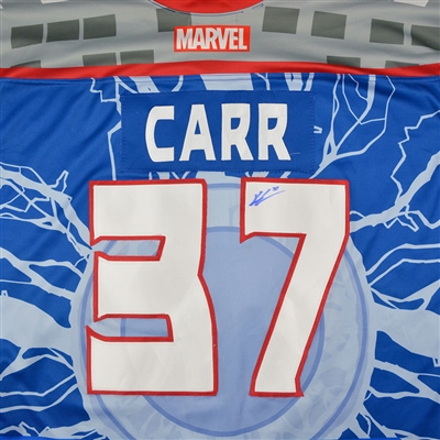 Kevin Carr - Utah Grizzlies - 2017-18 MARVEL Super Hero Night - Game-Worn Jersey