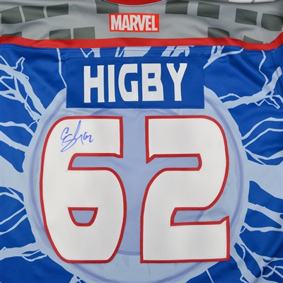 Erik Higby - Utah Grizzlies - 2017-18 MARVEL Super Hero Night - Game-Issued Jersey