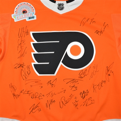 Team Autographed Jersey - Philadelphia Flyers - 41st Flyers Wives Carnival - Signed by 24 Players