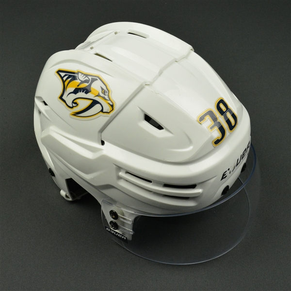 Viktor Arvidsson - Nashville Predators - 2017 Stanley Cup Final Game-Worn White Helmet